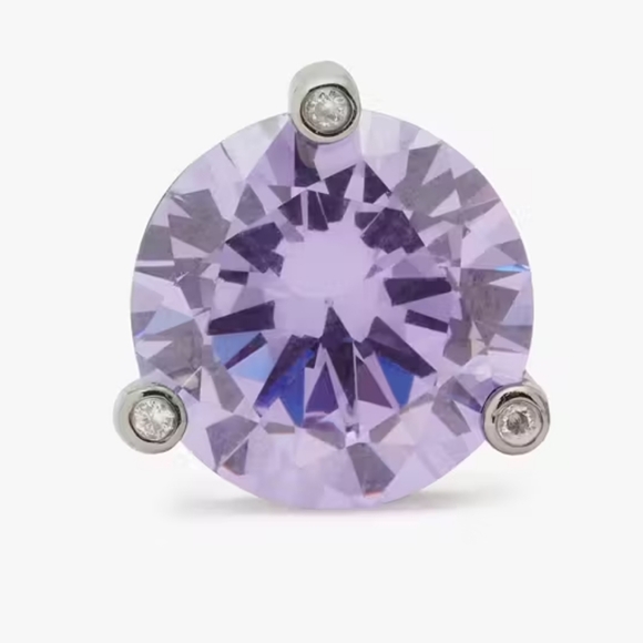 Kate Spade Light Amethyst Studs - Picture 2 of 3